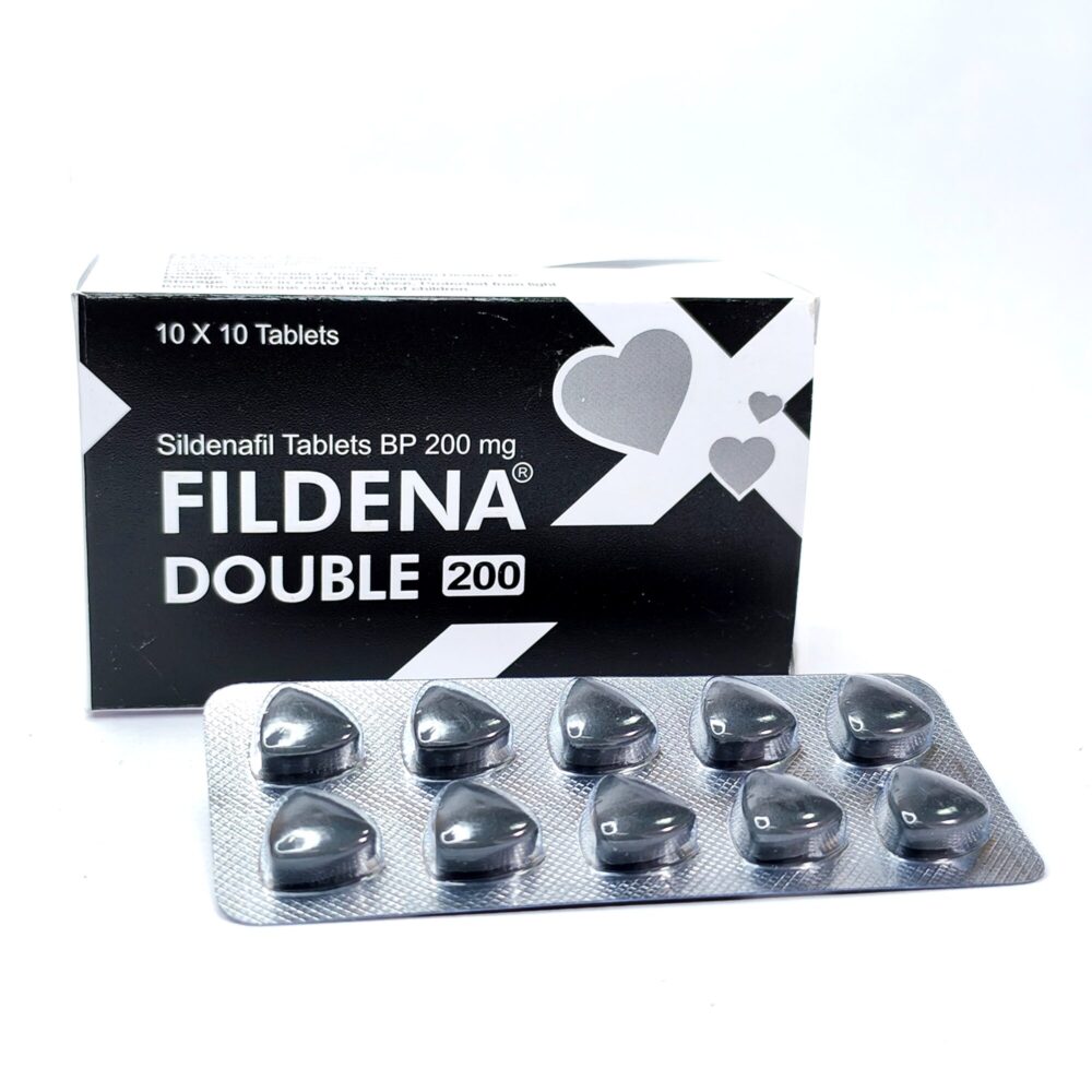 Fildena Double 200 mg (Sildenafil Citrate Tablets) 1 Fildena double 200 mg - Authentic High-Potency Sildenafil Citrate Tablets.