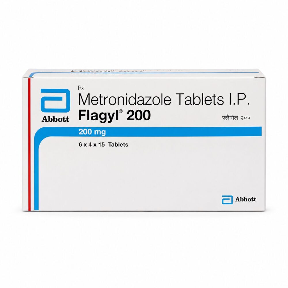 Flagyl 200 mg (Metronidazole) 2 Flagyl 200 mg (metronidazole) front box