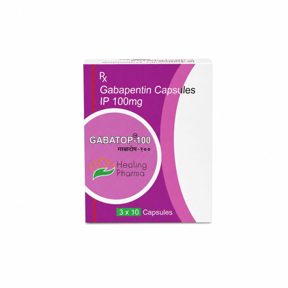 Gabatop 100 mg Capsule (Gabapentin) 2 Gabatop 100mg Capsule (Gabapentin) front box