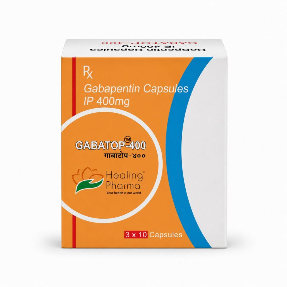 Gabatop 400 mg Capsule (Gabapentin) 2 Gabatop 400mg Capsule (Gabapentin) front box