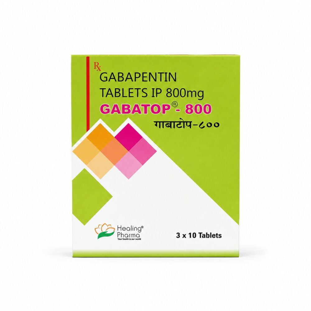 Gabatop 800 mg Tablet (Gabapentin) 2 Gabatop 800mg Tablet (Gabapentin) front box