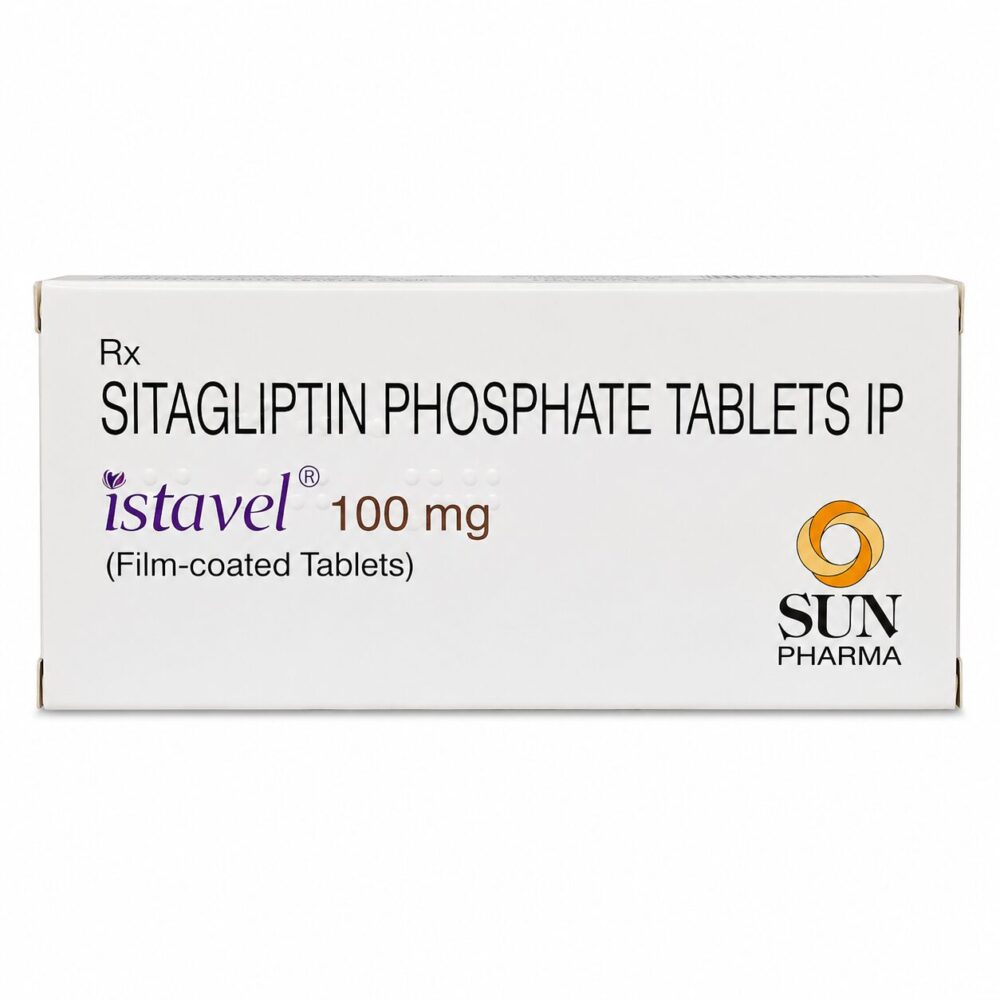 Istavel 25 mg (Sitagliptin) 2 Istavel 25 mg (Sitagliptin) front box