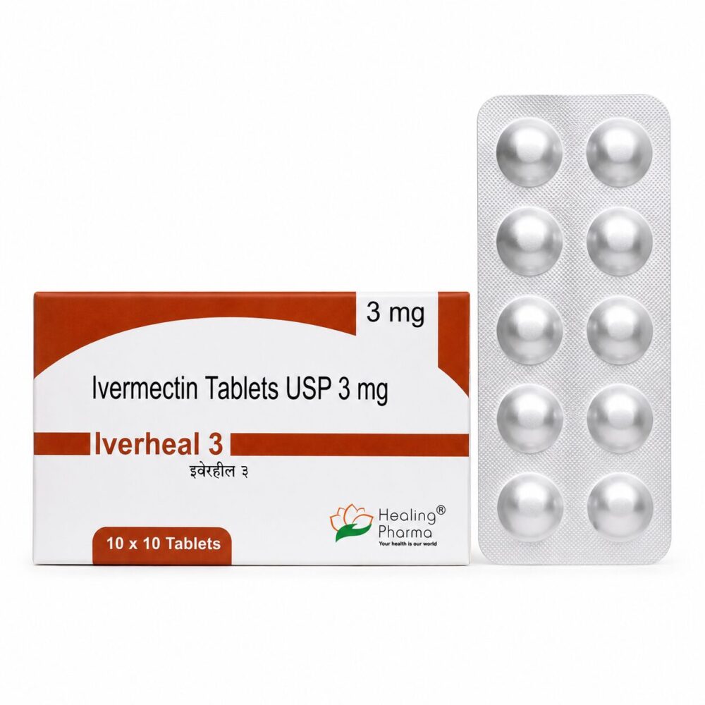 Iverheal 3 mg (Ivermectin Tablets) 4 Iverheal 3 mg - Authentic Ivermectin Tablets for Parasitic Infection Treatment.