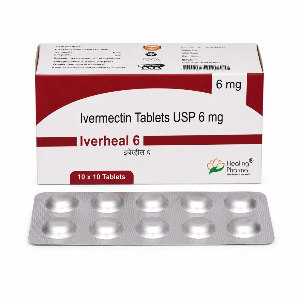 Iverheal 6 mg (Ivermectin Tablets) 1 Iverheal 6 mg - Authentic Ivermectin Tablets for Parasitic Infection Treatment.