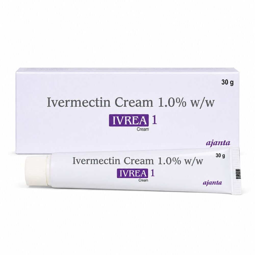 Ivrea 1% Cream (Ivermectin Cream) 1 Ivrea 1% Cream - Authentic Ivermectin Topical Formulation for Rosacea Relief.