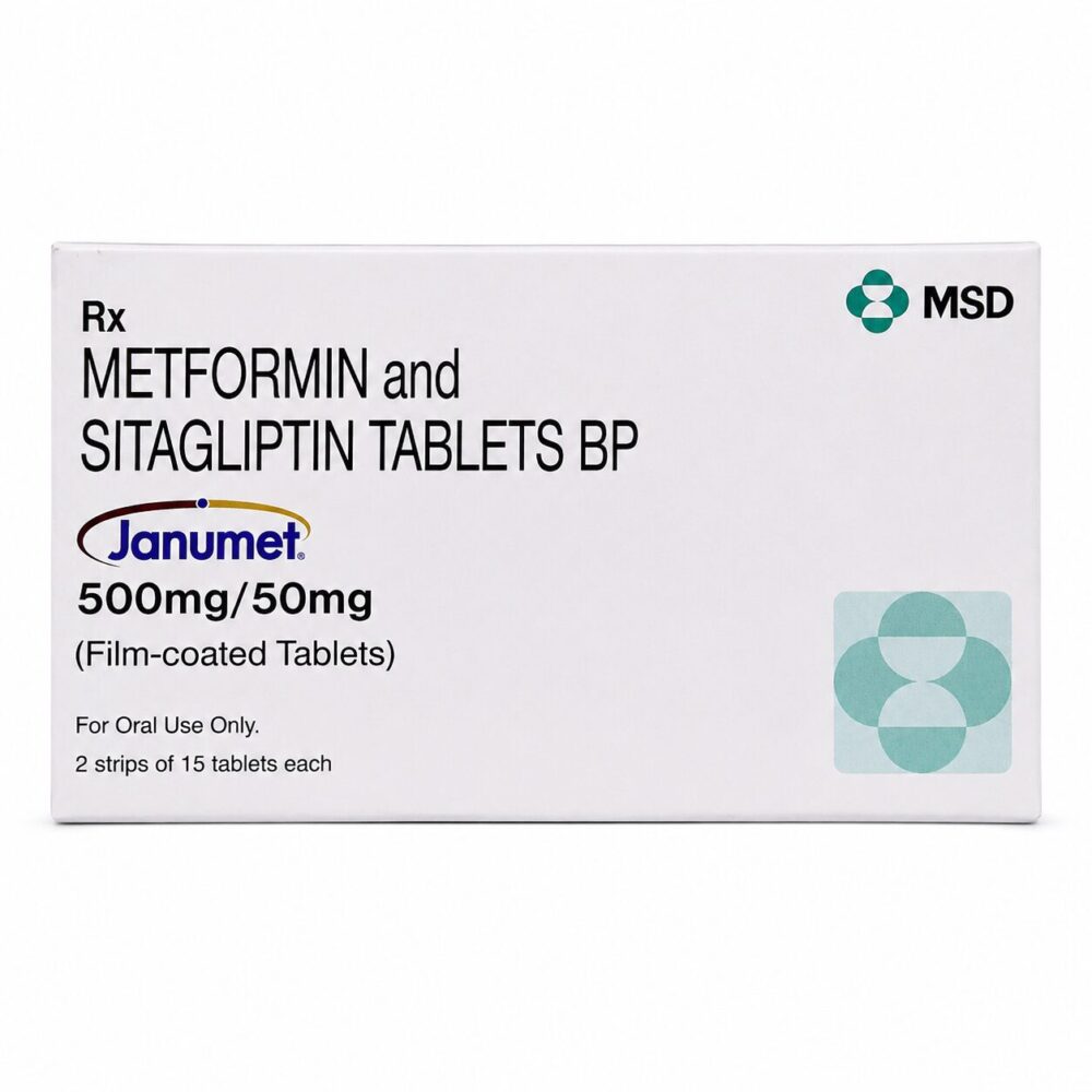 Janumet 50/ 500 mg (Sitagliptin / Metformin) 2 Janumet 50/ 500 mg (Sitagliptin / Metformin) front box