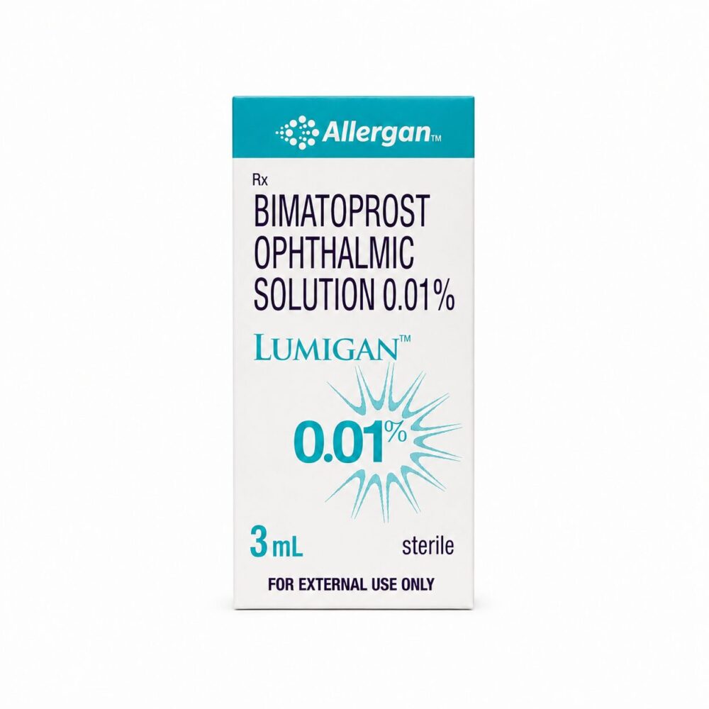Lumigan Eye Drops 0.01% (3ml) 2 Lumigan Eye Drops 0.01% (3ml) front box