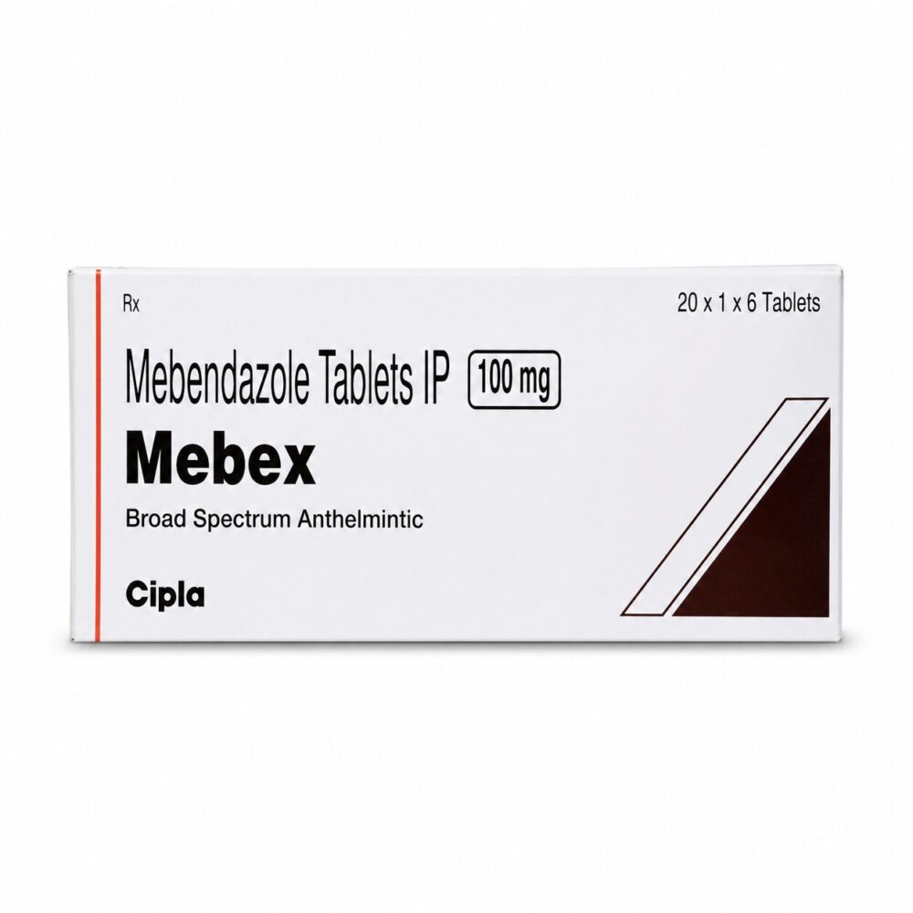 Mebex 100 mg (Mebendazole) 2 Mebex 100 mg (Mebendazole) - Image 2