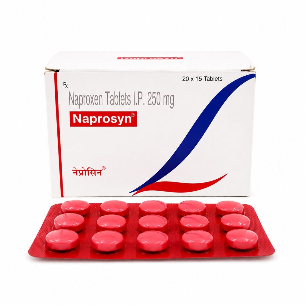 Naprosyn 250 mg (Naproxen) 1 Naprosyn 250 mg (Naproxen) front box with strip