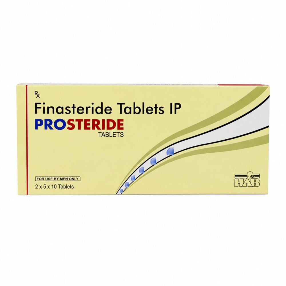 Prosteride 5 mg (Finasteride) 2 Prosteride 5mg (Finasteride) front box