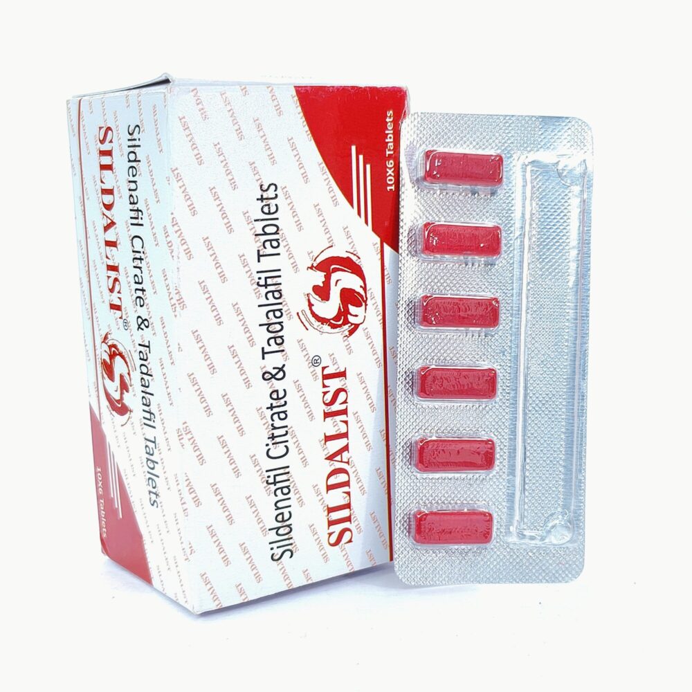 Sildalist 120 mg (Sildenafil Citrate/Tadalafil Tablets) 4 Sildalist 120mg - Authentic Sildenafil Citrate and Tadalafil Tablets for Dual-Action Support.