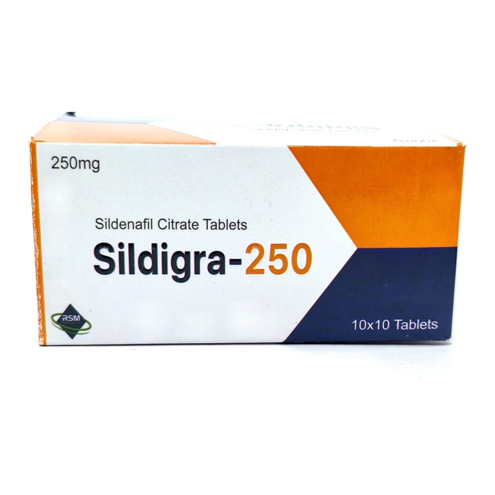 Sildigra 250 mg (Sildenafil Citrate Tablets) 3 Sildigra 250mg - Authentic Maximum-Strength Sildenafil Citrate Tablets.
