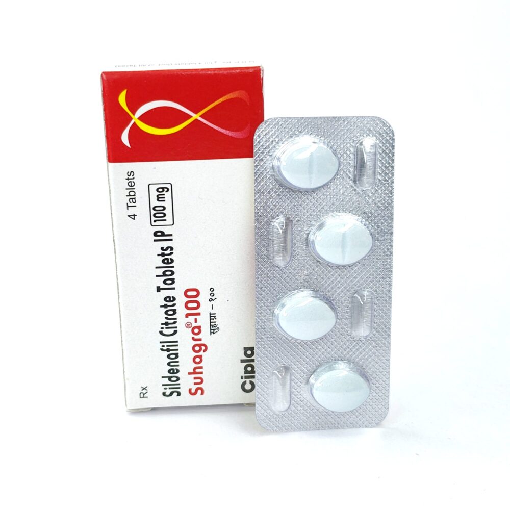 Suhagra 100 mg (Sildenafil Citrate Tablets) 4 Suhagra 100 mg - Authentic Sildenafil Citrate Tablets by Cipla
