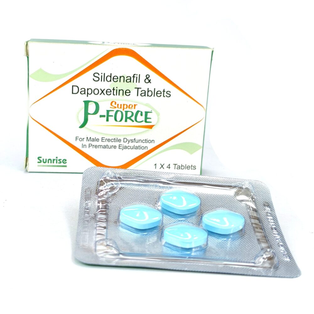 Super P Force 160 mg (Sildenafil Citrate + Dapoxetine Tablets) 1 Super P Force 160 mg - Authentic Sildenafil and Dapoxetine Tablets.