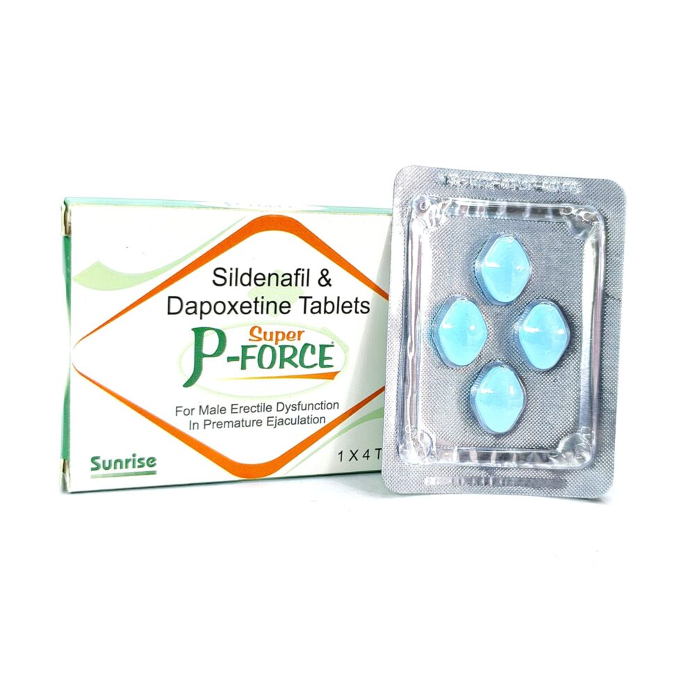 Super P Force 160 mg (Sildenafil Citrate + Dapoxetine Tablets) 4 Super P Force 160 mg - Authentic Sildenafil and Dapoxetine Tablets.