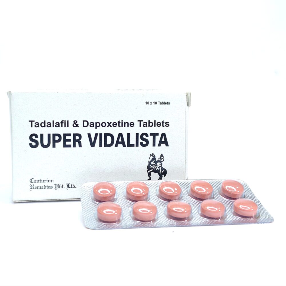 Super Vidalista (Tadalafil + Dapoxetine Tablets) 1 Super Vidalista - Authentic Tadalafil and Dapoxetine Tablets for Dual Action.