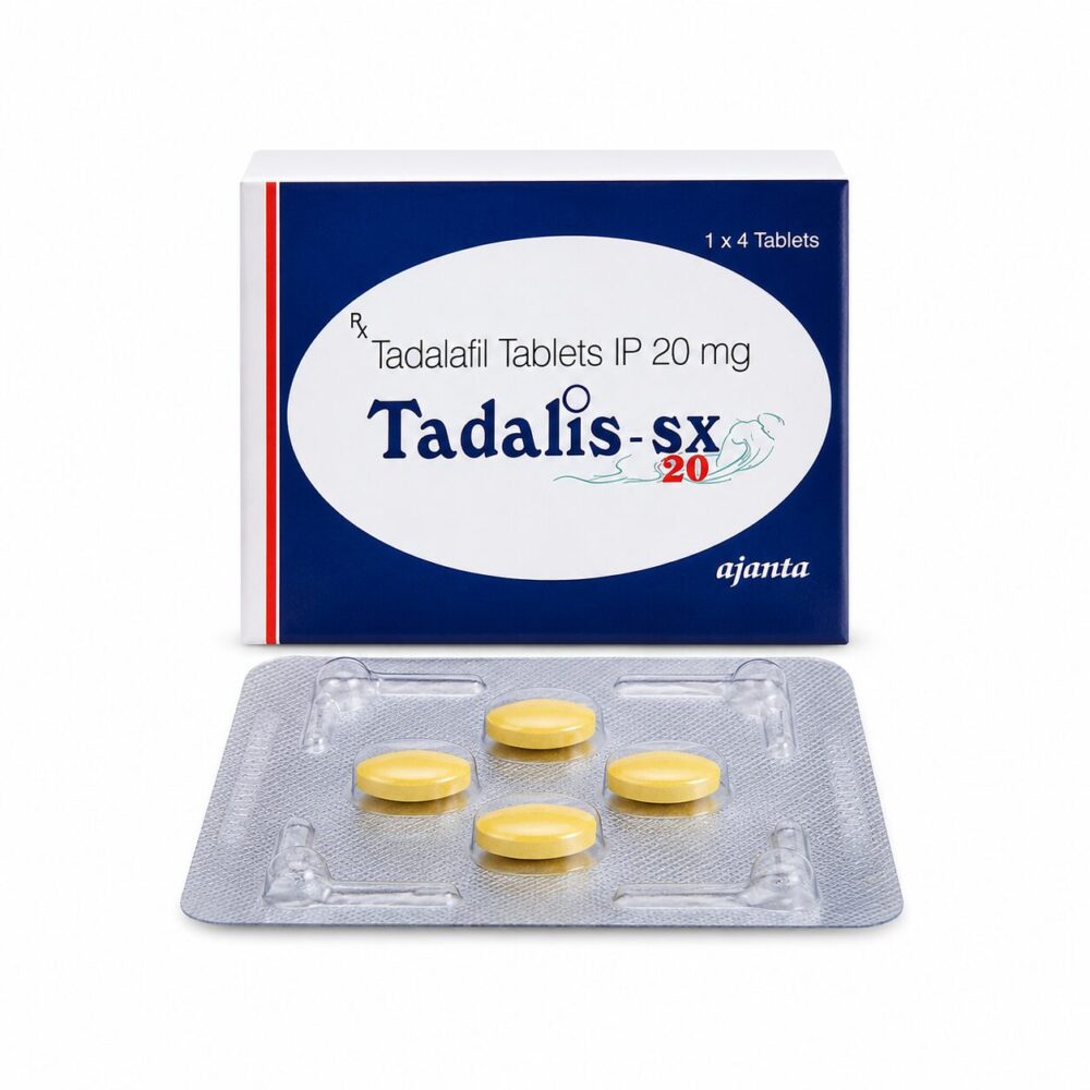 Tadalis SX 20 mg (Tadalafil Tablets) 1 Tadalis sx 20 mg - Authentic Tadalafil Tablets for 36-Hour Performance.