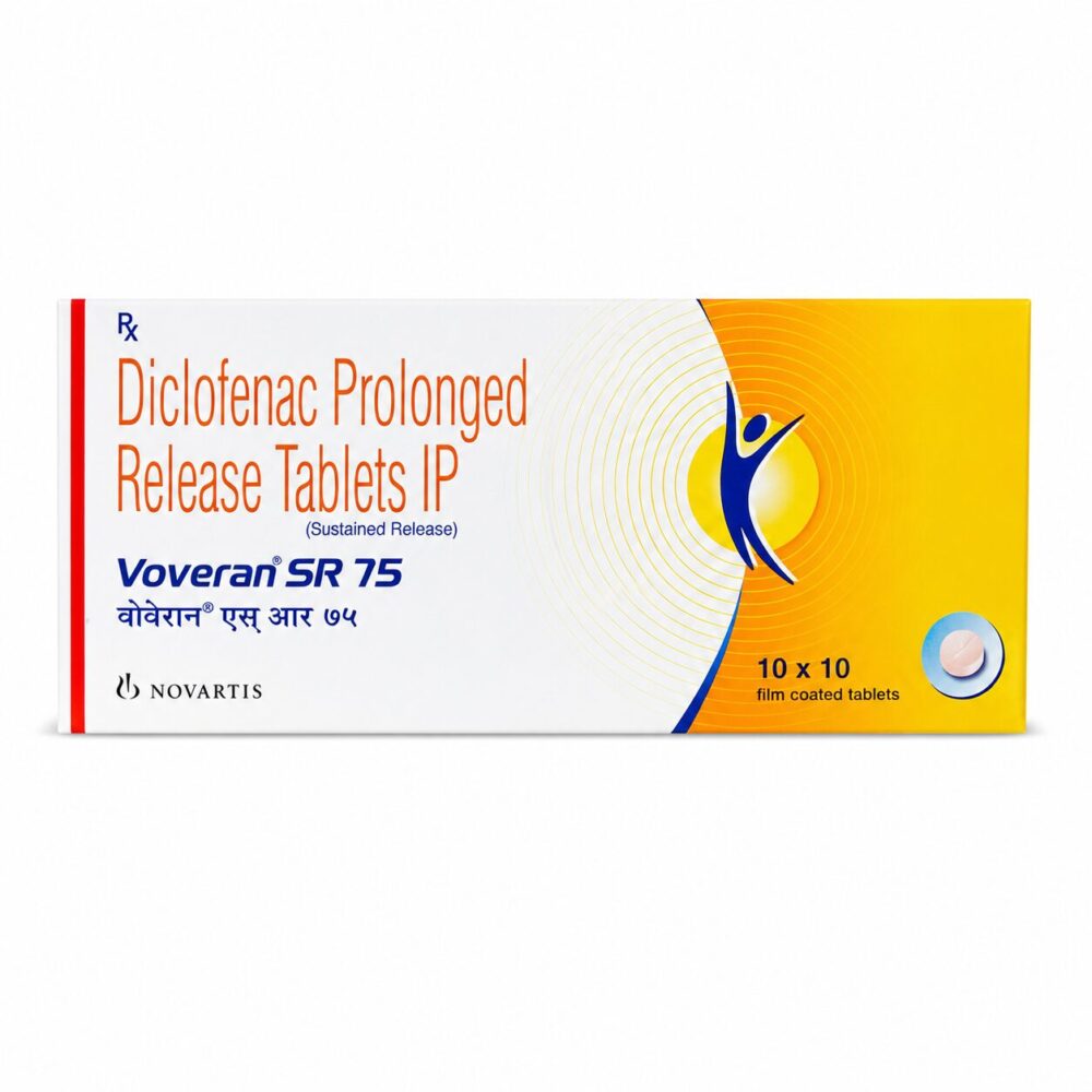 Voveran SR 75 mg (Diclofenac) 1 Voveran SR 75 mg (Diclofenac) front box